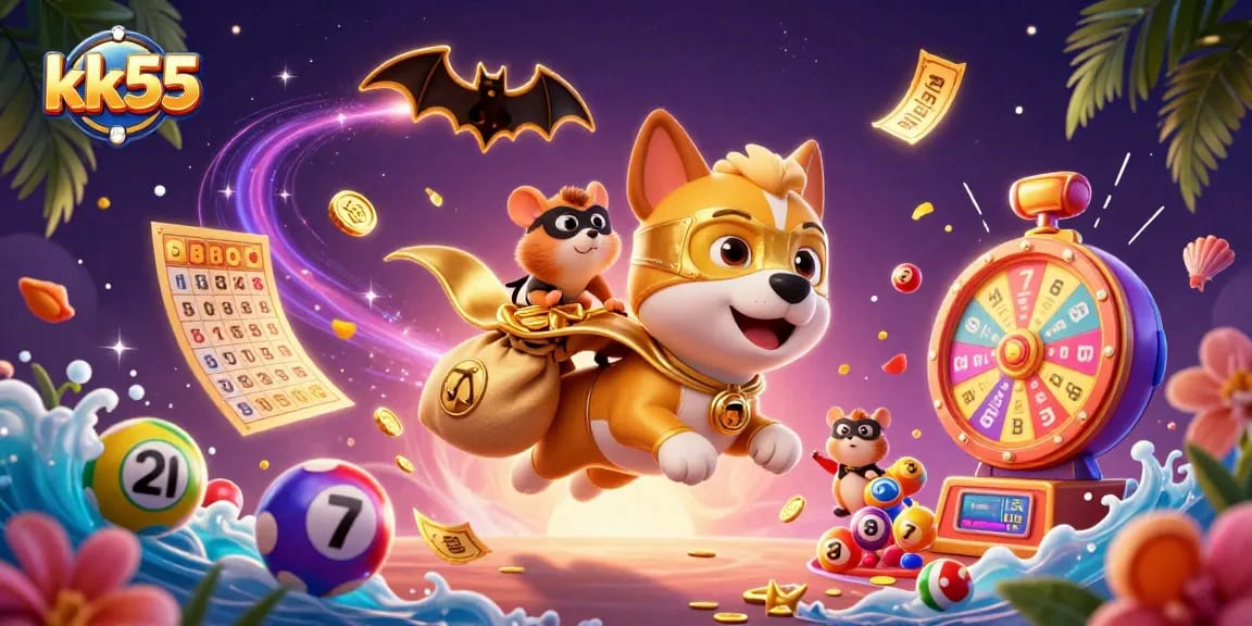 Experience thrilling gaming excitement at kk55 with superhero dog and hamster delivering big wins!