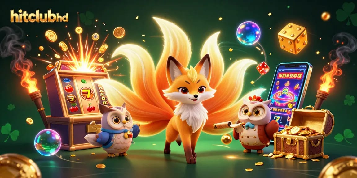 Win big at hitclubhd with vibrant slot games and a mystical fox spirit guiding your way!