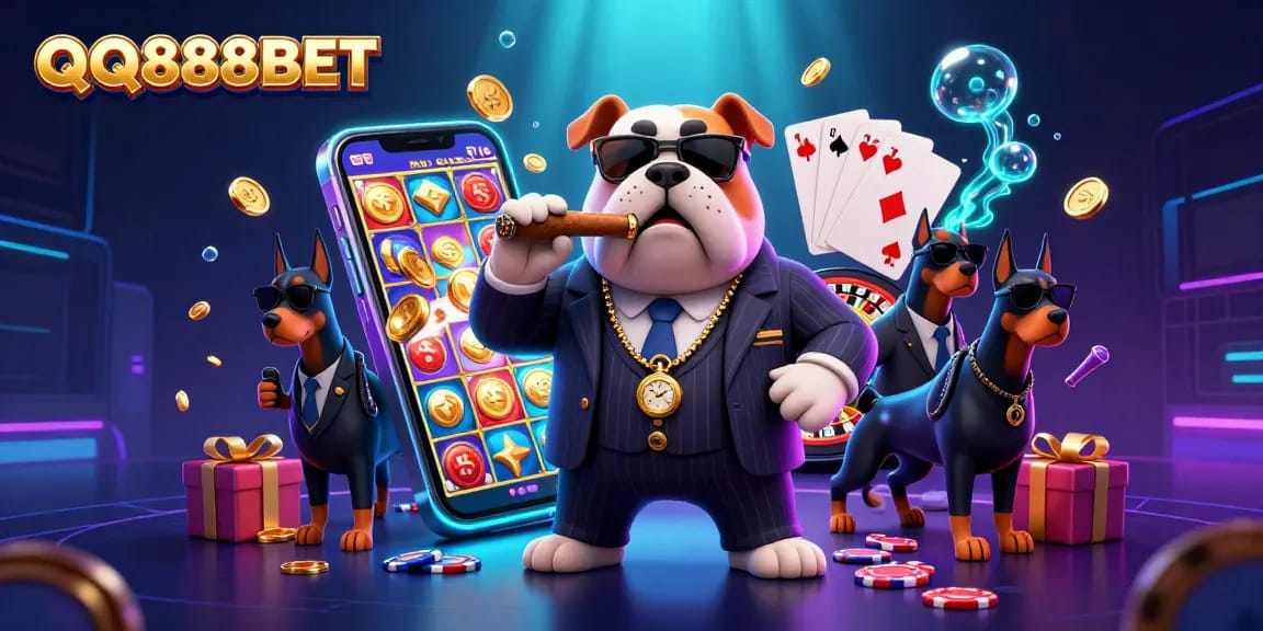 Experience thrilling gameplay at QQ888BET with our vibrant casino scene showcasing exciting slot action.