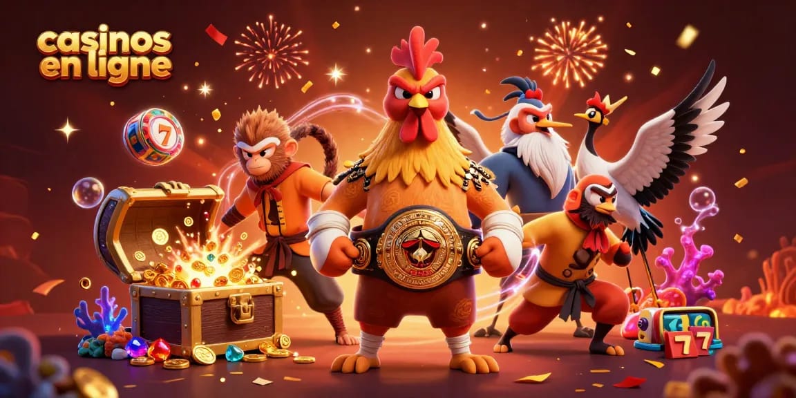 Les casinos en ligne offrent une expérience dynamique avec des personnages de combat entourés d'éléments de jeu captivants.