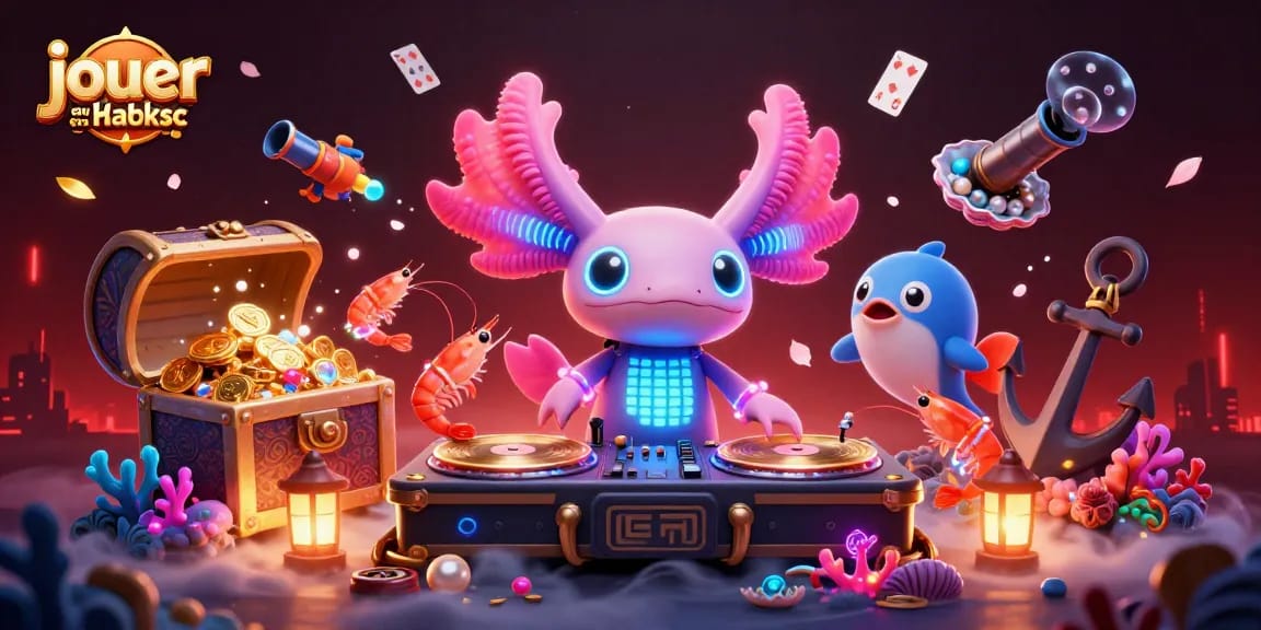 Jouez au blackjack en ligne avec cette illustration colorée, mettant en avant une ambiance festive et des personnages dynamiques.