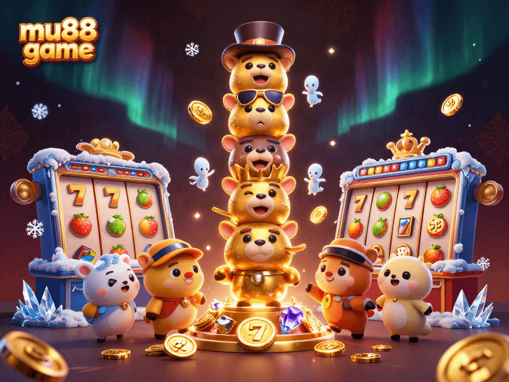 Experience the thrill of the mu88 game with dynamic slot elements and vibrant illustrations