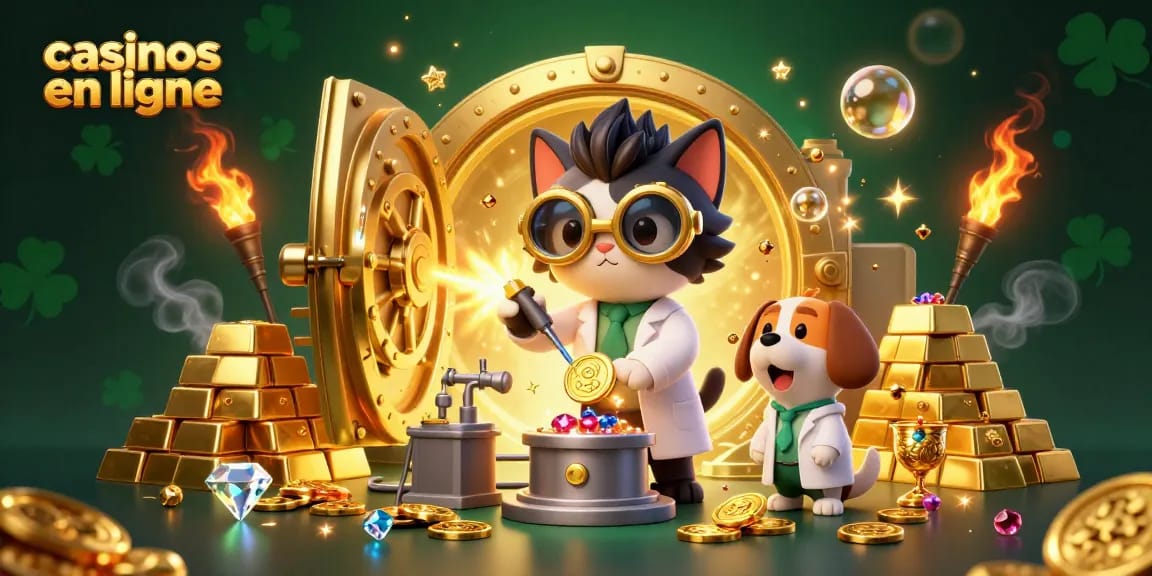 Gagnez avec les casinos en ligne grâce à un chaton scientifique et des trésors étincelants