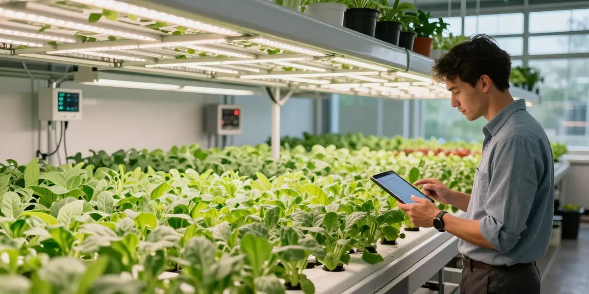 Cika4D's indoor agriculture facility with advanced technology and lush plants