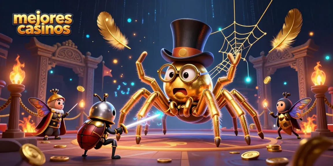 Disfruta de emocionantes juegos en los mejores casinos online mientras un caballero llega para vivir la aventura.