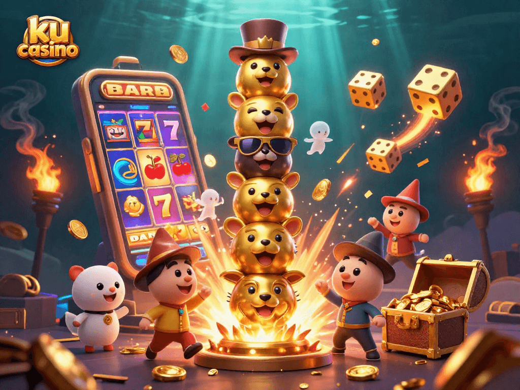 Experience the thrill at ku casino with vibrant slot machines and dynamic gaming elements.