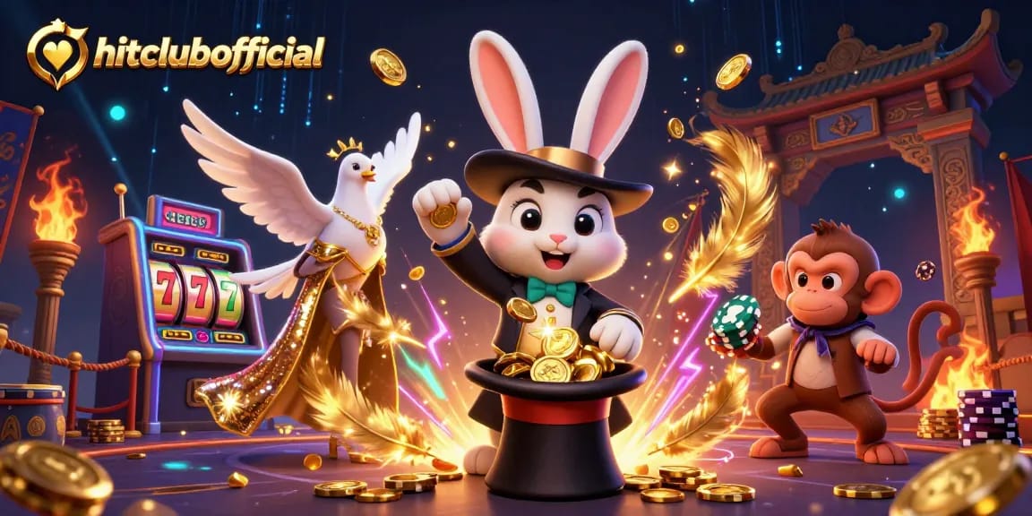 Experience the excitement of hitclubofficial with magical characters and vibrant casino elements.