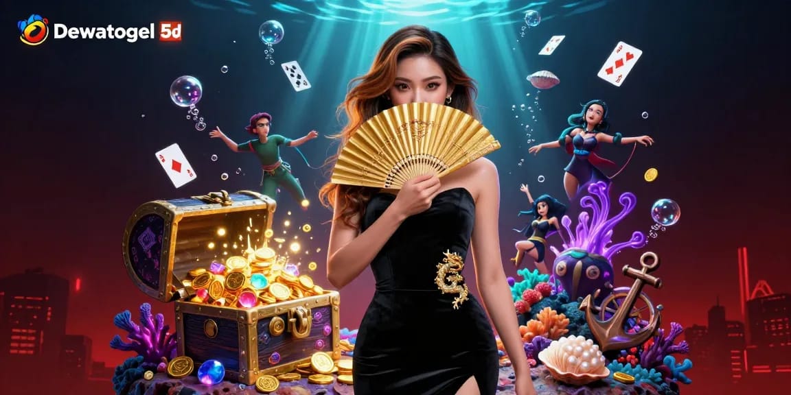Engage with the electrifying Dewatogel 5d experience, showcasing stunning characters and gambling elements.