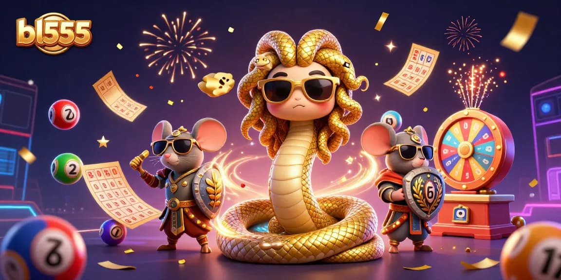 Experience the vibrant casino world of bl555 with dynamic lottery elements and engaging characters.