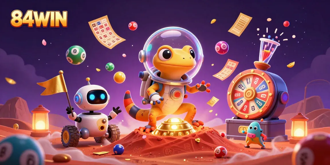 Experience the thrilling discovery of 84WIN's golden casino in a cosmic adventure.