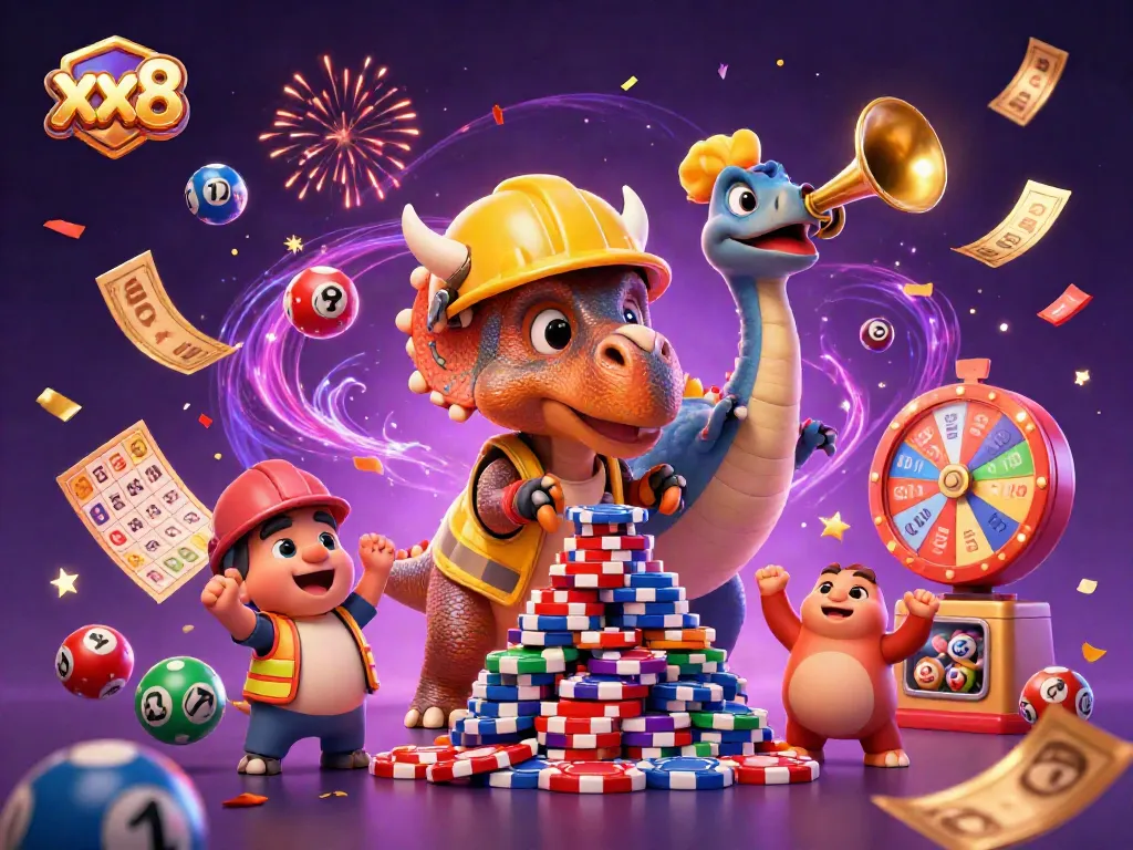 Engage in winning strategies with xx8 in a vibrant casino scene packed with excitement.