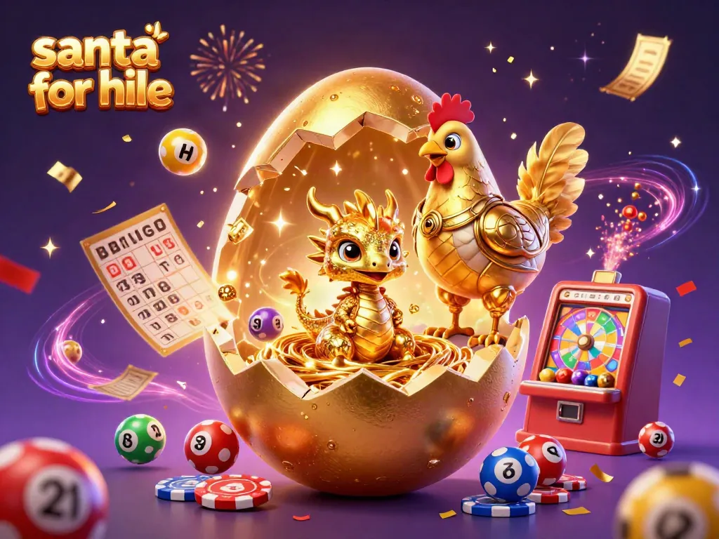 Engage with Santa for hire in a vibrant casino-themed celebration full of prizes and energy.