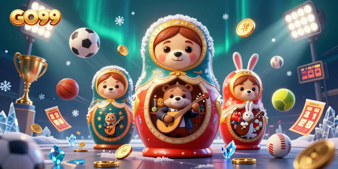 Join the excitement at GO99 with vibrant casino characters and dynamic sports elements!