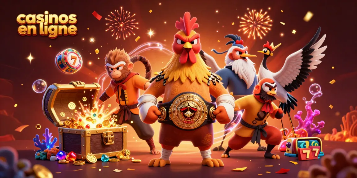 Les casinos en ligne offrent une expérience dynamique avec des personnages de combat entourés d'éléments de jeu captivants.