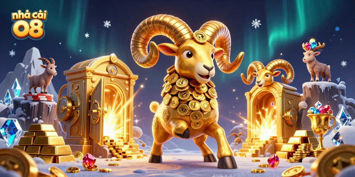 Engage with nhà cái o8 as a golden ram charges through a treasure vault, bursting with riches.