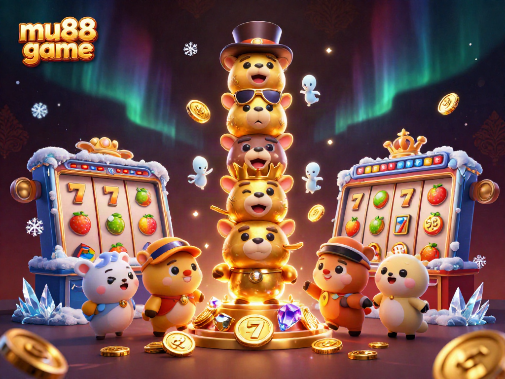 Experience the thrill of the mu88 game with dynamic slot elements and vibrant illustrations