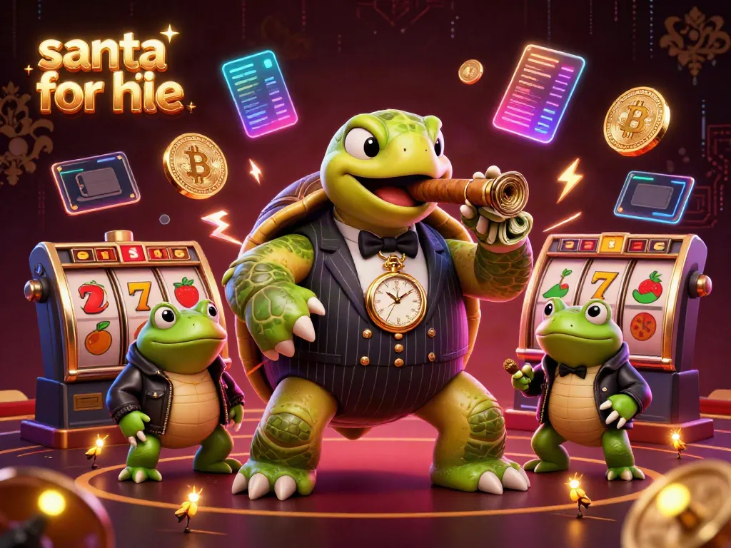 Experience the excitement of hiring a Santa for your celebration with festive casino-themed characters.