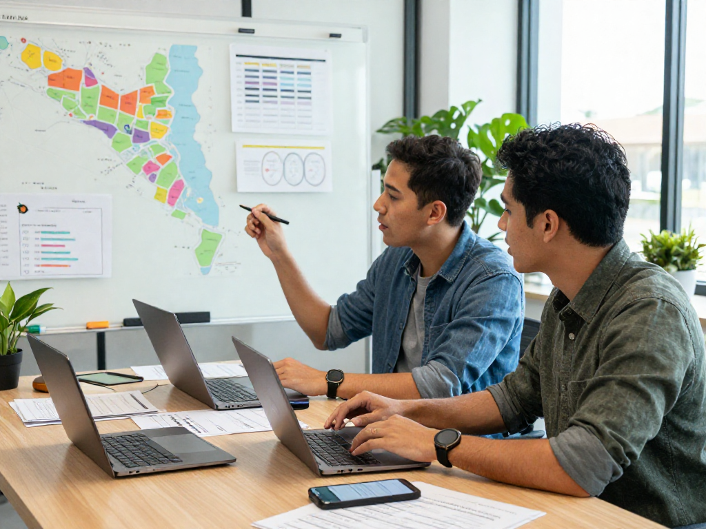 Orange County SEO company team strategizing local dominance with smart SEO solutions.