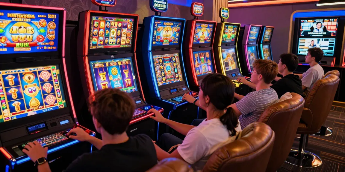 Exciting players engaging with slot online terpercaya games in a vibrant digital gaming environment.