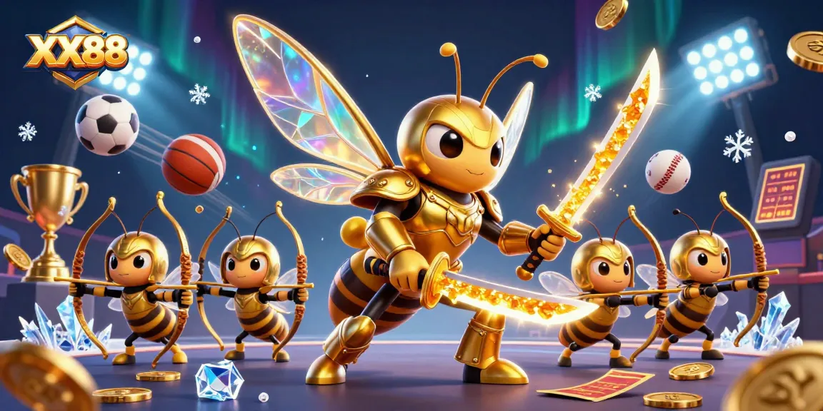 Experience thrilling sports betting with XX88 in a dynamic casino scene featuring vibrant characters and elements.