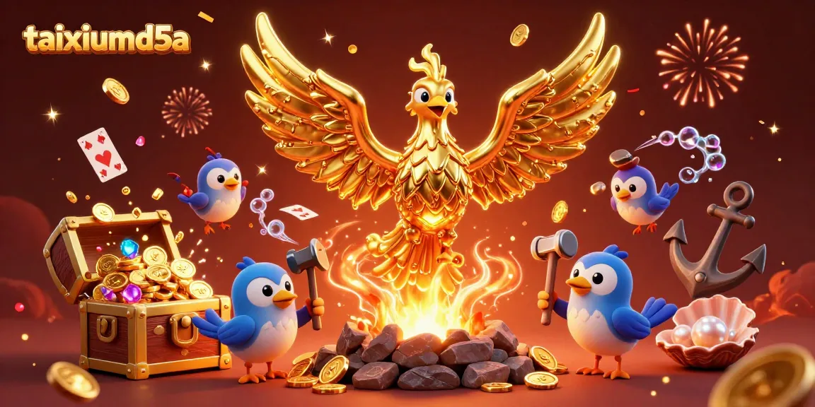 Experience excitement in taixiumd5a as the molten golden phoenix releases coins and treasures.