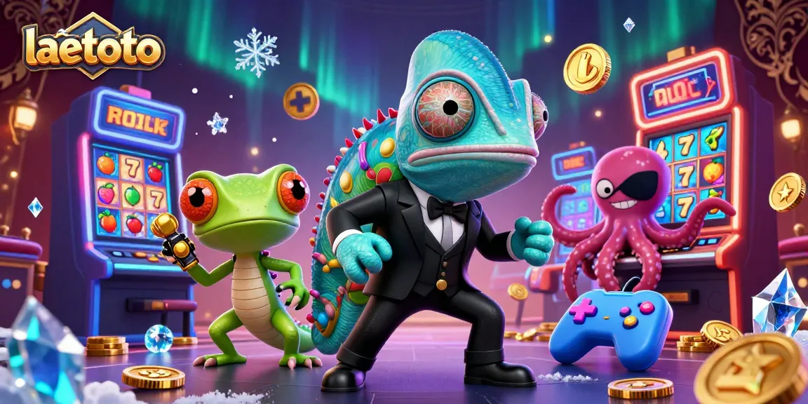 Engage in exciting laetoto slot action with colorful characters and vibrant gaming elements.