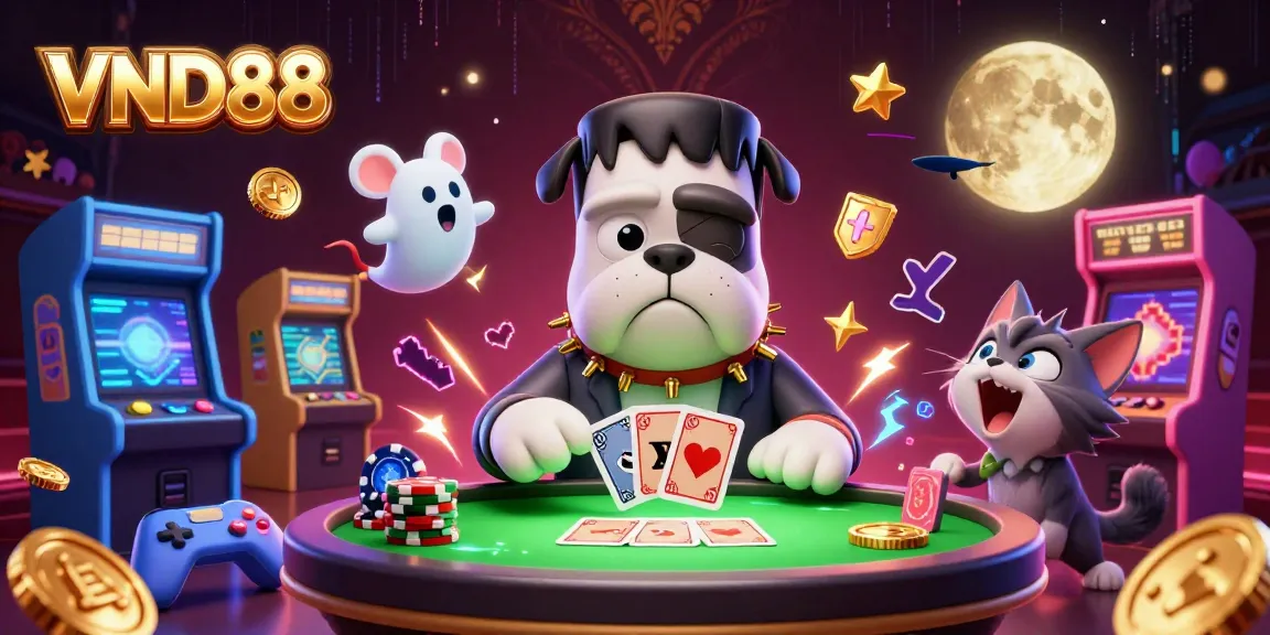 Play thrilling card games at VND88 while enjoying vibrant casino-themed elements.